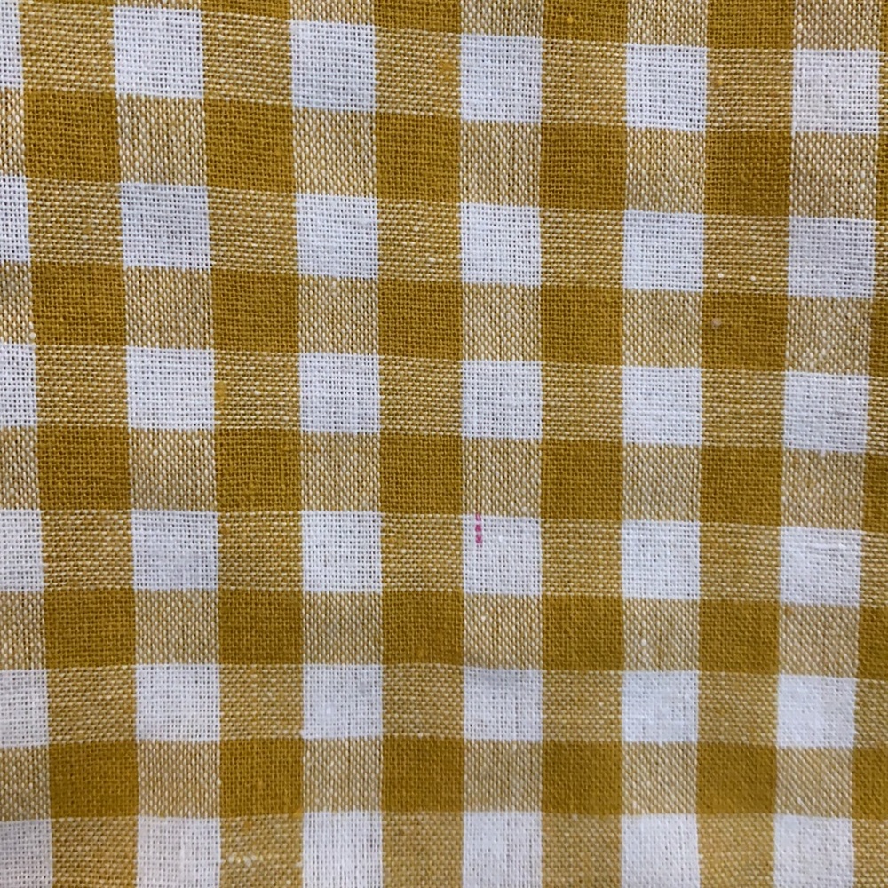 Cotton Candy LA Yellow Gingham Crop Top. Size S. - Picture 4 of 6